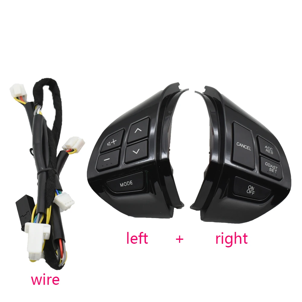 Pianoblack Bluetooth телефон круиз контроль руля переключатель авто запчасти руль кнопки для Mitsubishi Outlander 2007-2012 - Цвет: Pianoblack