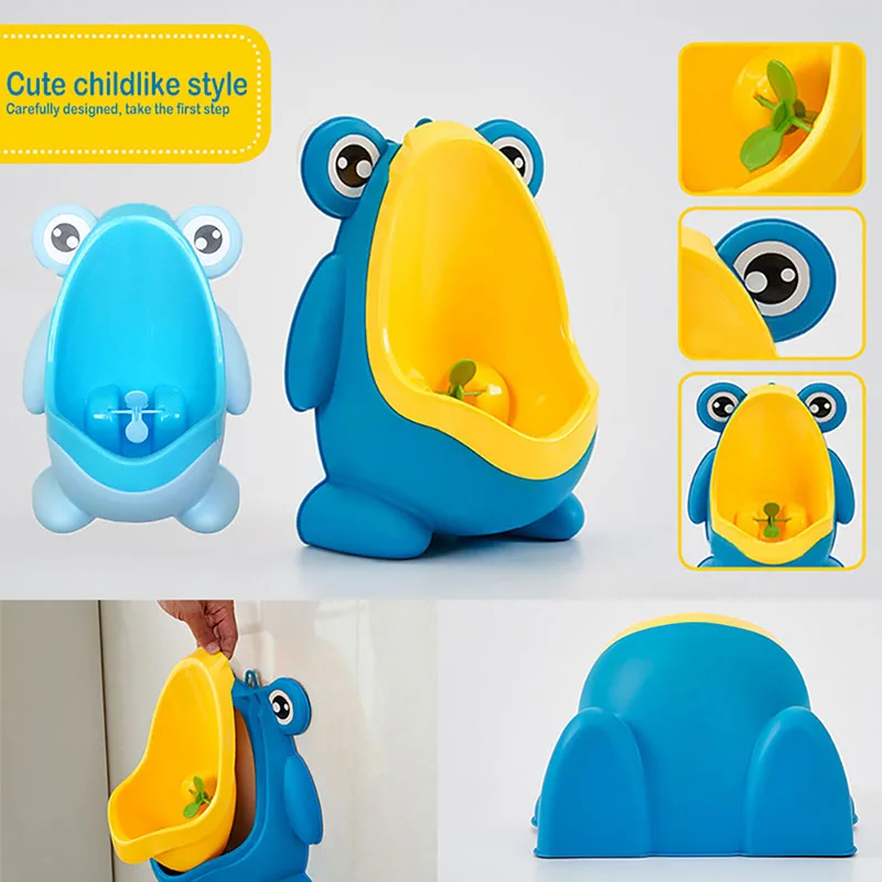 Новое поступление Детский горшок для мальчика туалет обучающая лягушка Детская подставка вертикальный