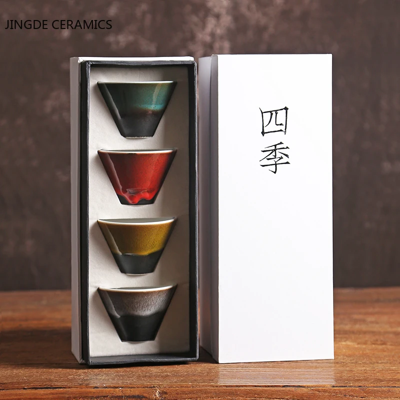 

Creative Ceramic Teacup Set Gift Porcelain Tea Cup Chinese Tieguanyin Cup Drinkware Water Cup Teacup Drinkware Home Decorations