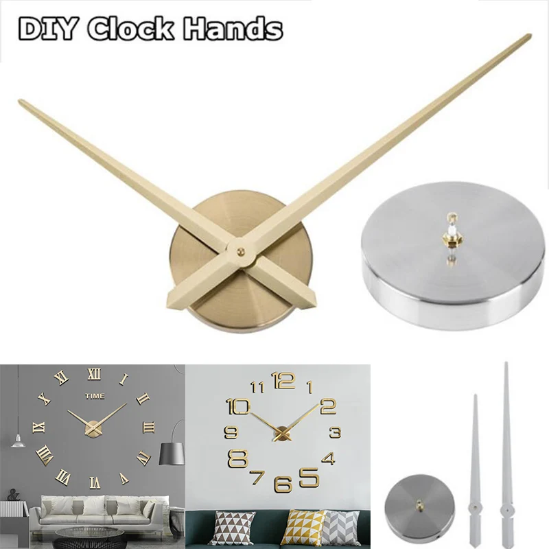 

New Brief DIY Large Clock Needles Quartz Hour Hands Accessories Mechanism Big Size for 3D Wall Clock Modern Home Decor