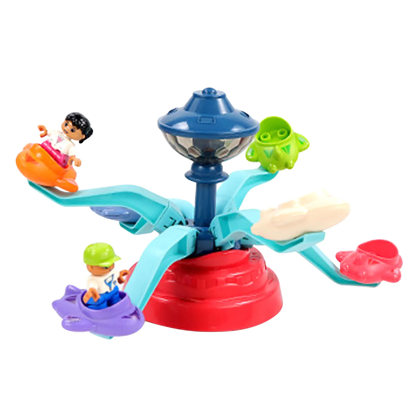 

Playground Toy Building Sets with Amusement Set for Kids Birthday Gifts Funnel Slide Blocks DIY Windmill Toys For Children gift