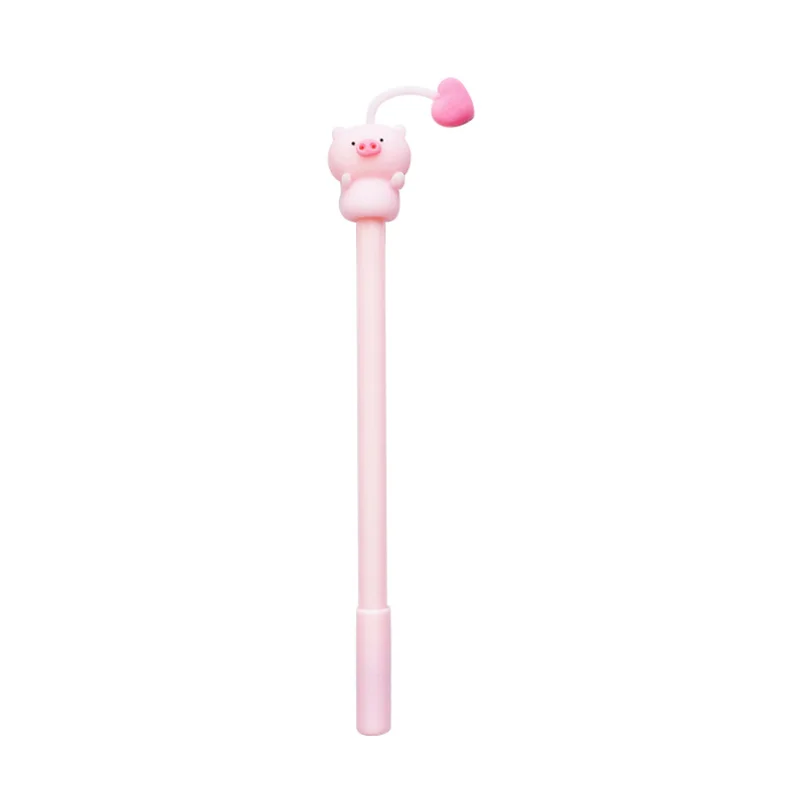 1 предмет милая гелевая ручка Kawaii Cat животных с черными для подписи студента