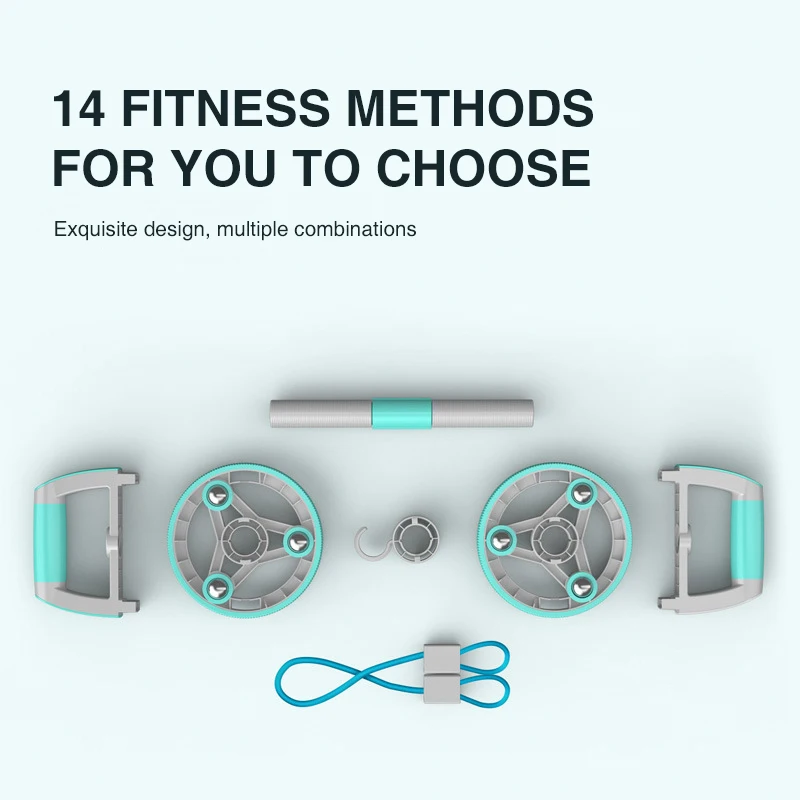 저렴한 14 In 1 코어 강도 롤러 복부 휠 마사지 롤러 근육 트레이너 운동 휴대용 홈 체육관 운동 휘트니스 장비 구매 14 In 1 코어 강도 롤러 복부 휠 마사지 롤러 근육 트레이너 운동 휴대용 홈 체육관 운동 휘트니스 장비