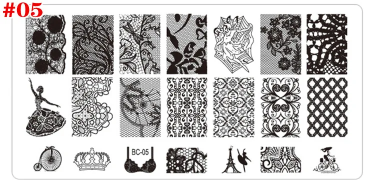 

Nail transfer printing template printnail polish plate template rectangular painted seal tool