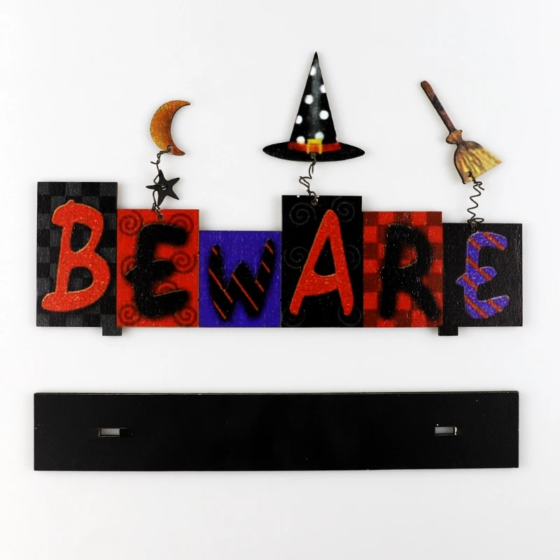 Настенный деревянный подвесной знак на Хэллоуин двор с привидениями украшение