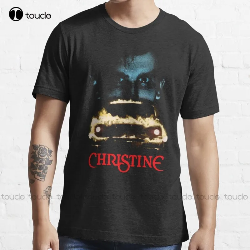 

New Christine Face Movie Car Film John Carpenter Horror Retro 80S T-Shirt Men'S Shirts Casual Cotton Tee Shirts S-5Xl