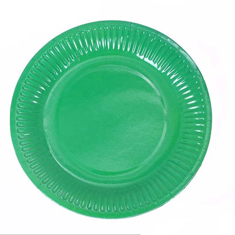 10 шт./упак. Семья вечерние Бумага тарелка круглыми пластинами принадлежности