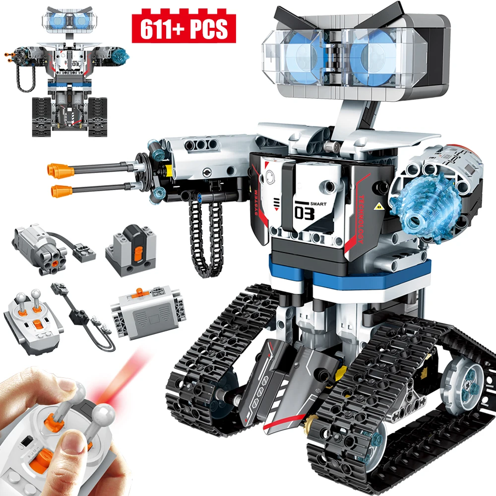 611 шт. новый высокотехнологичный робот с дистанционным управлением строительные