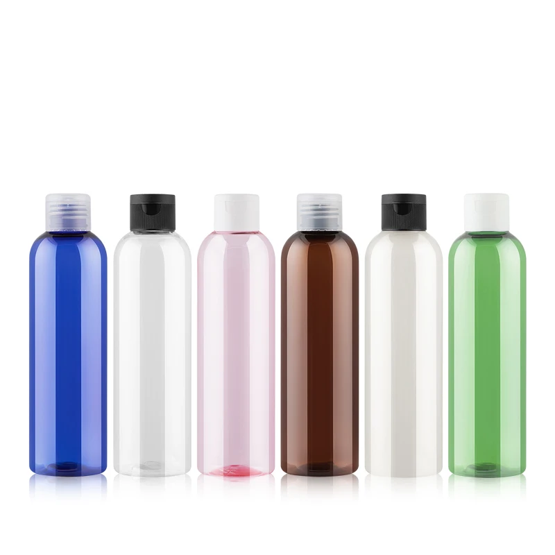 

250ml X 24 Clear Plastic Cosmetic Lotion Cream Bottle Flip Top Cap 250cc Empty Shampoo Containers Washing Bottles