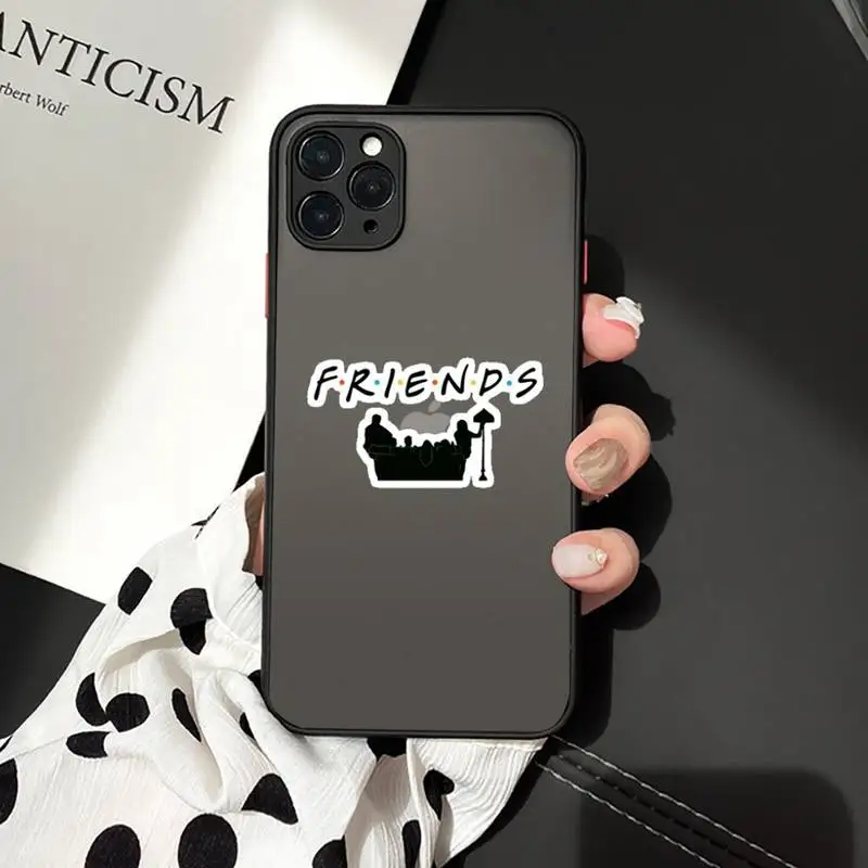

friends Phone Cases matte transparent For iphone 7 8 11 12 plus mini x xs xr pro max cover