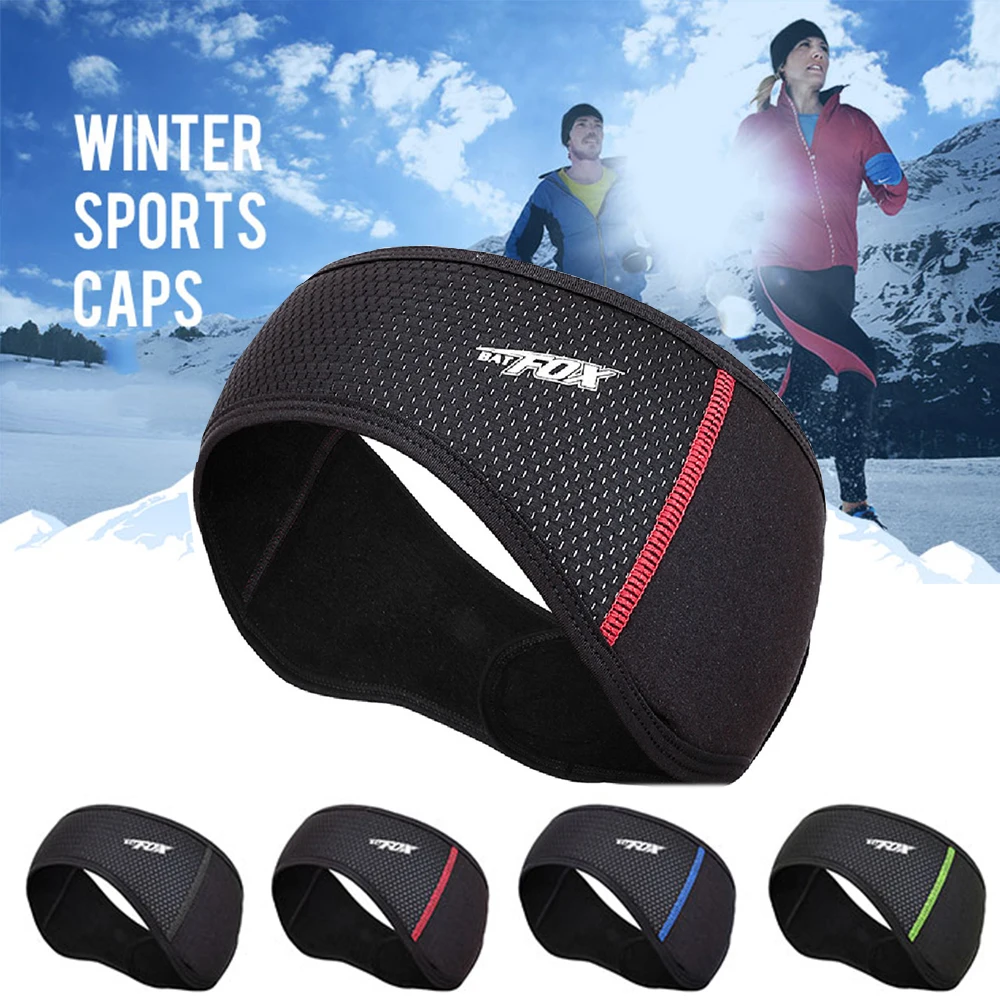 

Batfox Cycling Sports Headband Bike Outdoor Cap Wear Tab Protector For Ear Winter Warm Fleece Bicycle Equipment Ear Warmer Hat