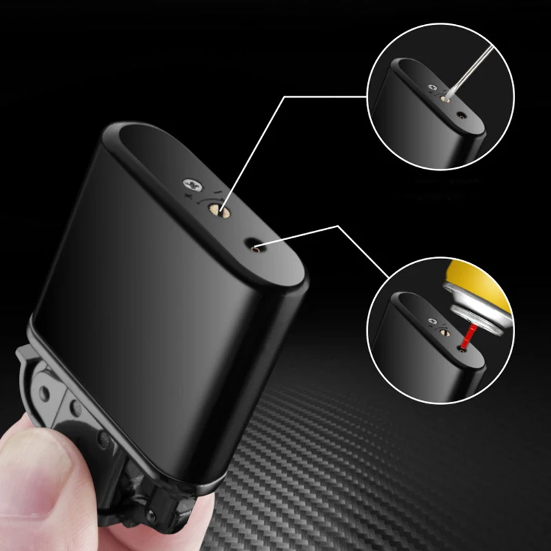 Надувная Бутановая газовая металлическая ветрозащитная Зажигалка в стиле ретро