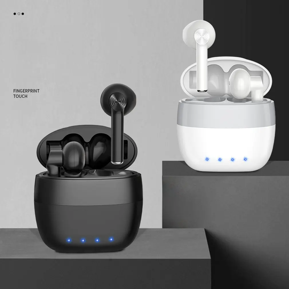 

New Bluetooth-compatible Earphones with Charging Box Wireless 5.0 Headphone Stereo Sports Touch Control Earbuds Headsets mini