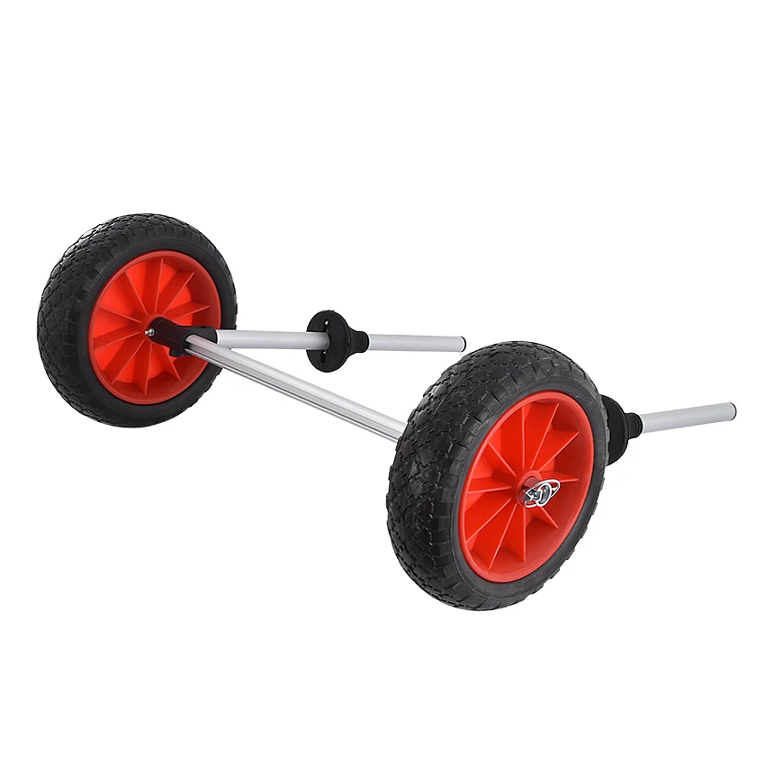 

Y02017 Folding Foldable sit-on-top kayak canoe Inflatable Wheels Sand Shopping Trolley kayak trailers aviation aluminum