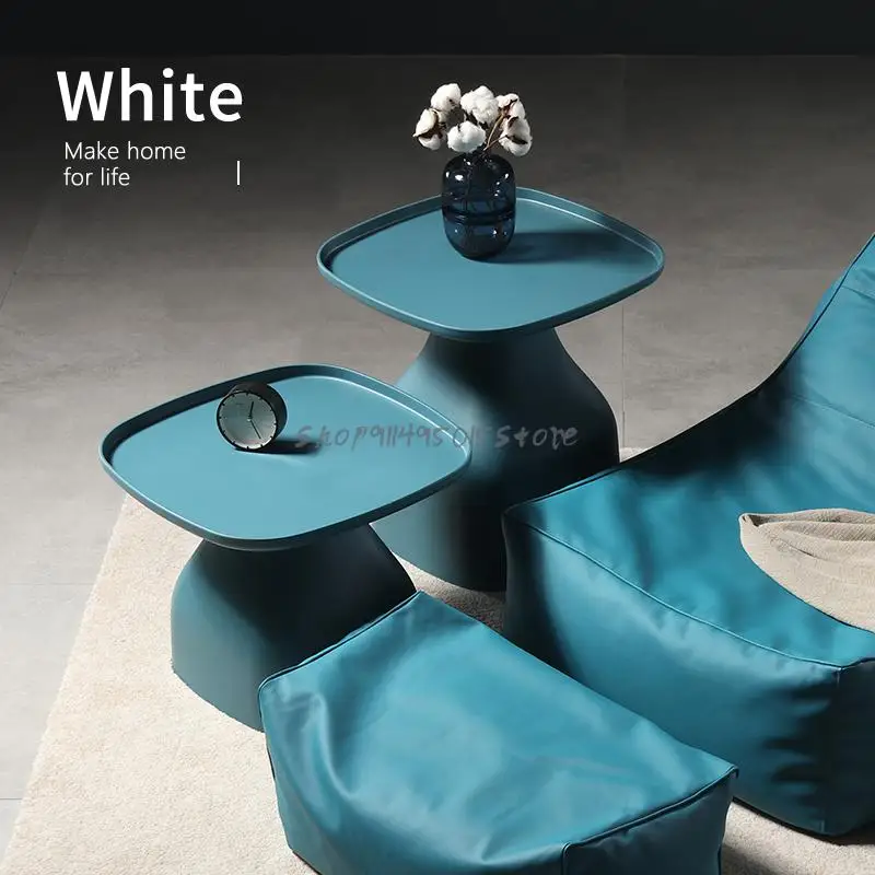 Простой уличный журнальный столик сетчатый красный Ins Диванный боковой