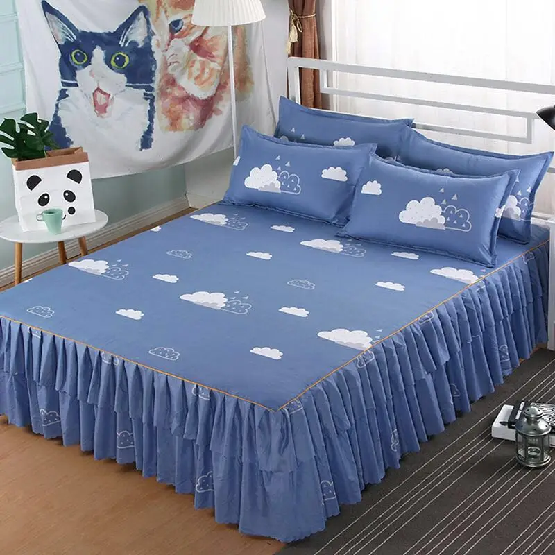 1 шт. комплект постельного белья с двухслойной юбкой 2020 | Дом и сад