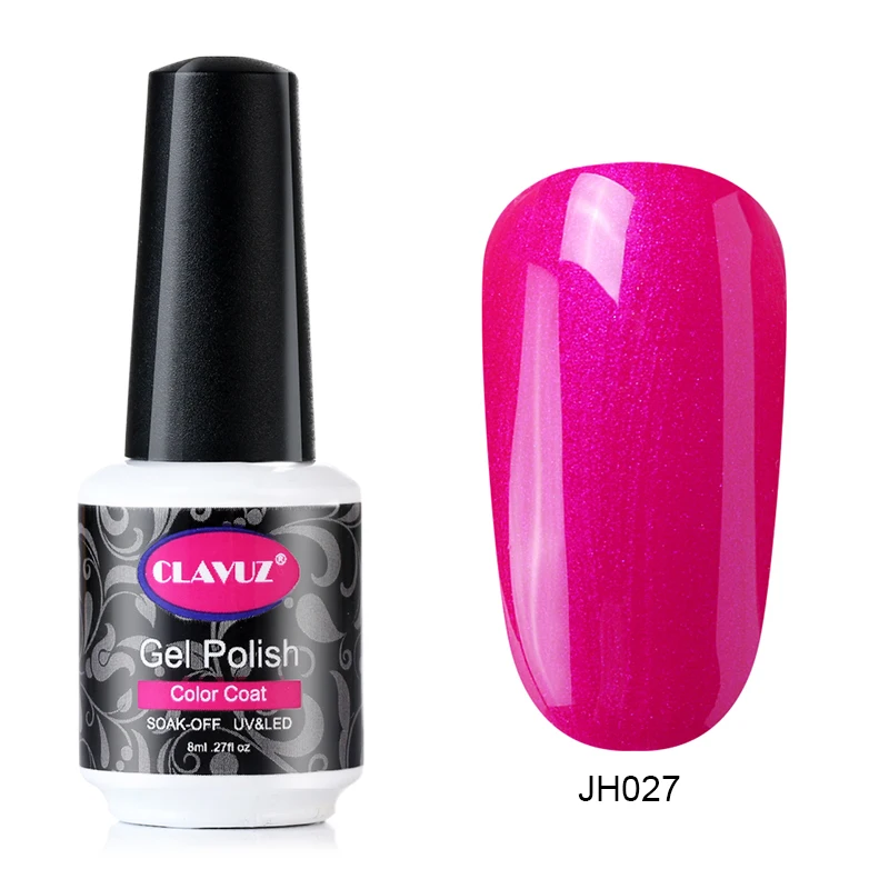 Гель-лак для ногтей серии CLAVUZ винно-красного цвета 8 мл УФ-чистый цвет