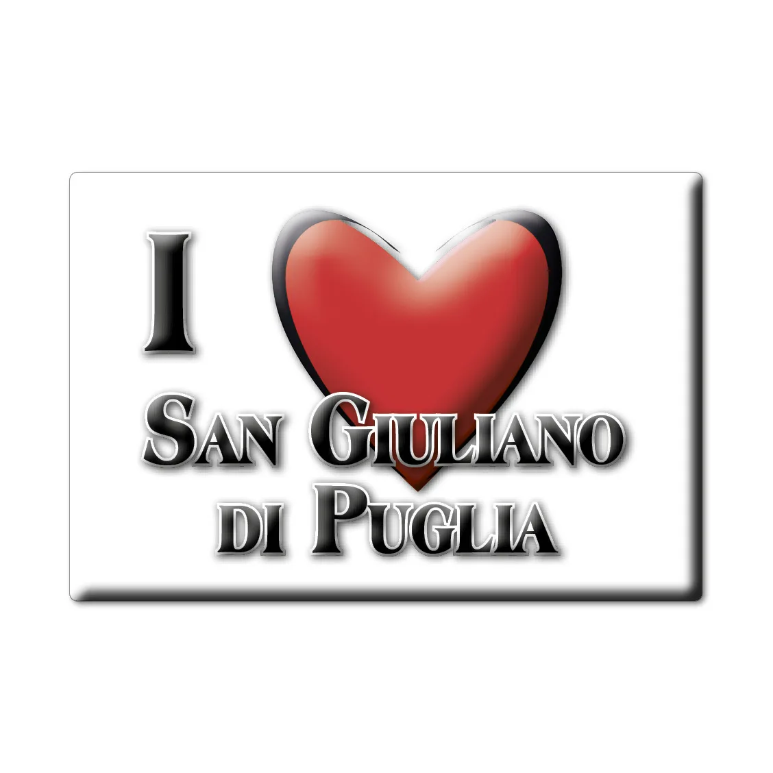 SAN GIULIANO OF APULIA магнит lodeston MOLISE (CB) Итальянский на холодильник сувенир I LOVE | Дом и сад