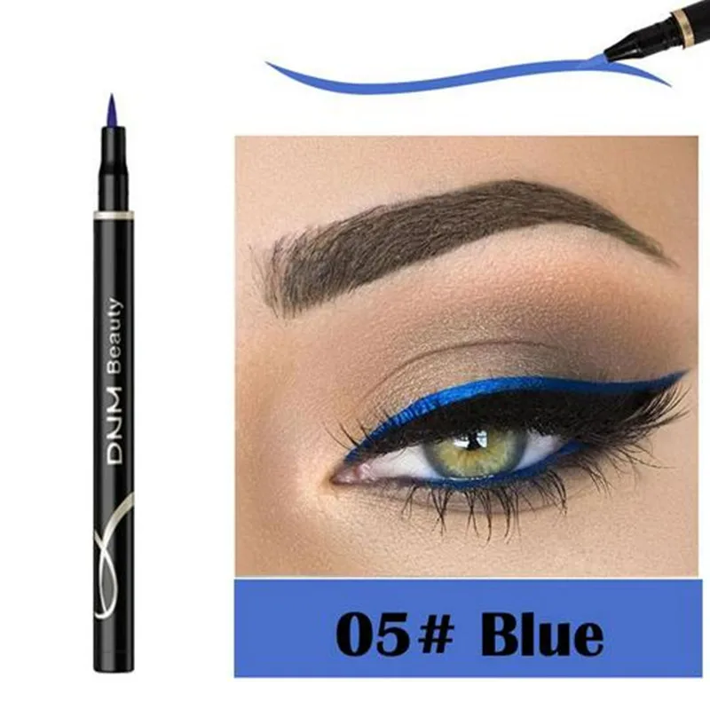 

12 Colors Cosmetic Liquid Eyeliner Pencil Waterproof Colorful Eye Liner Pen Highlight Neon Colorful Cat Eyes Makeup Tools