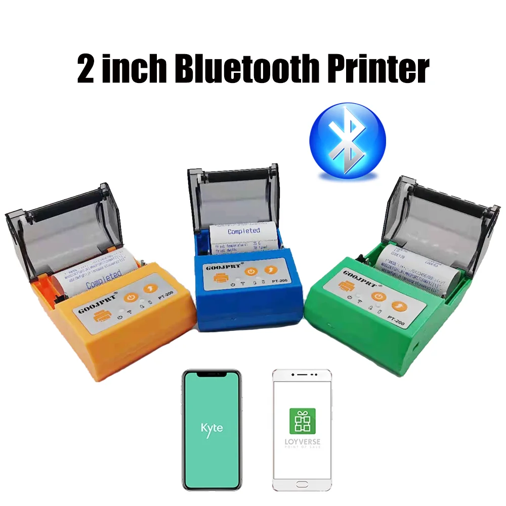 58 мм Термопринтер Bluetooth для Android и iOS печать чеков USB совместимый с системой Windows