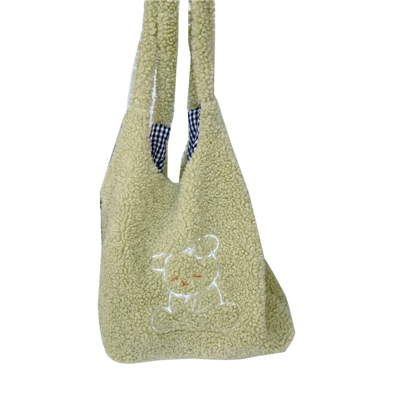 

Women Cartoon Lamb Embroidery Shoulder Crossbody Bag Tote Satchel Purse