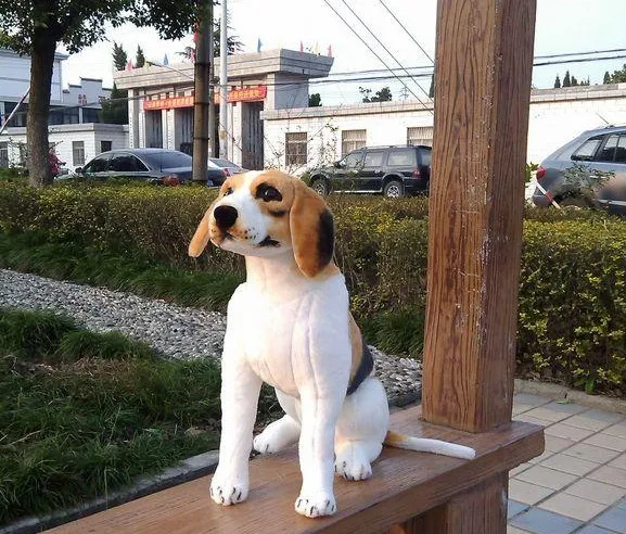 Милая мягкая Бигль в реальной жизни игрушка приседающая бигль кукла подарок