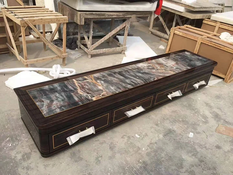 TV Table Современный приставной столик для гостиной диван маленький угловой квадратный журнальный столик мраморный столешница деревянный столик для продажи - Цвет: TV Table