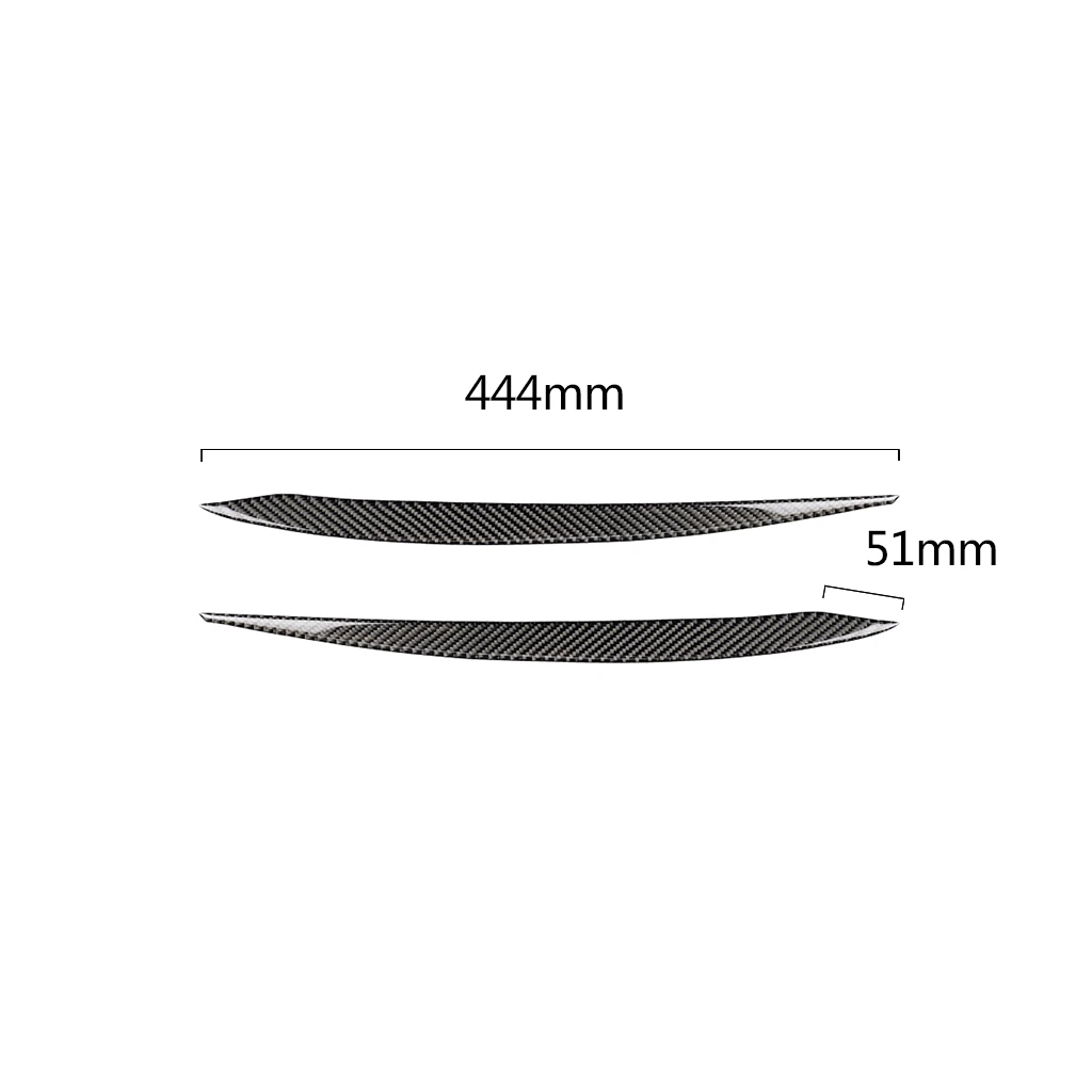 

Carbon fiber shape, headlamp headbrow decoration, suitable FOR VW Golf 7 GTI R MK7 GTE GTD 2013-2017 car stickers;
