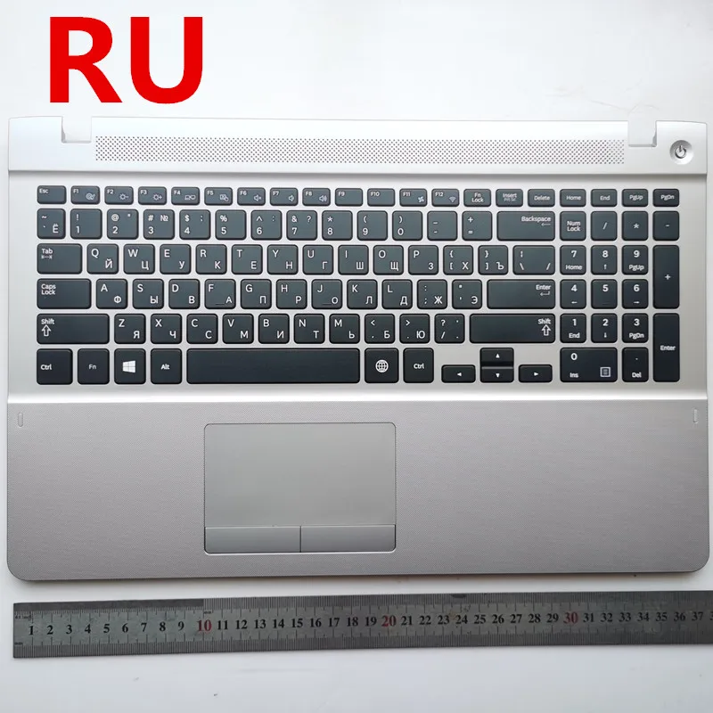 Русский RU/США новый ноутбук keyboad с тачпадом чехол для Samsung NP510R5E