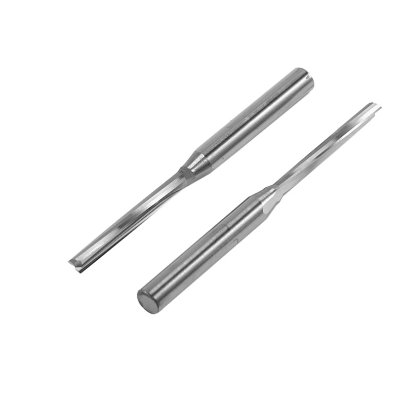 

10Pcs Two Flutes Straight End Mills Straight Slot Bit with 10Pcs 3.175mm Coated Straight 2 Flute Carbide Milling Cutter