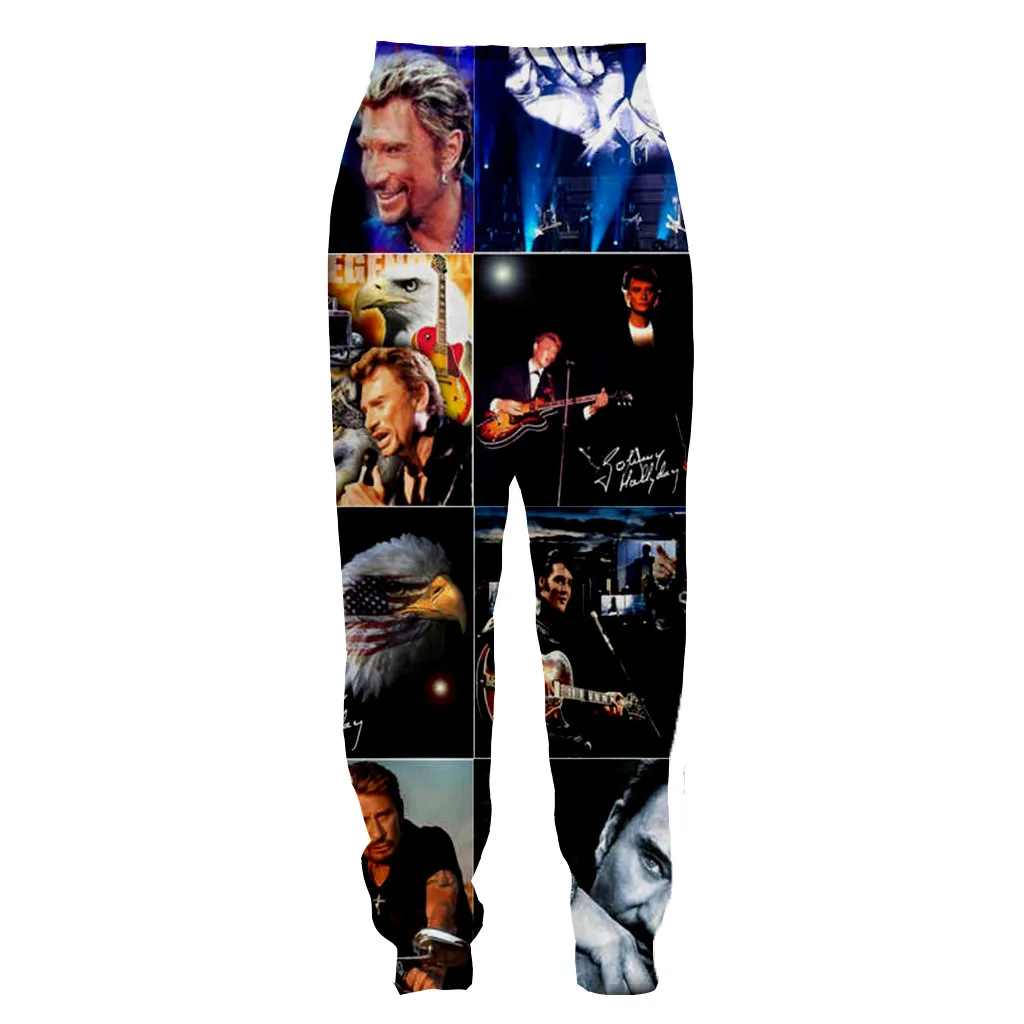 

3D print arrive popular Johnny Hallyday France Elvis men women fashion cool shorts/ pants /zipper hoodies tops dropshipping