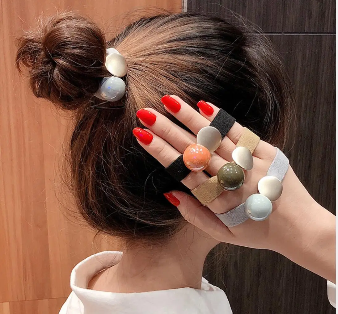 

Резинка для волос Женская бархатная, креативная эластичная резинка с большими блестками, 26, 1/5 шт.