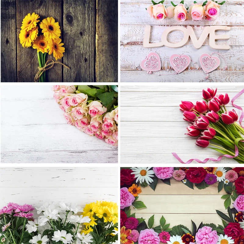 

SHENGYONGBAO Art Fabric Photography Backdrops Wooden Planks Theme Photography Background 200309HZ-00011