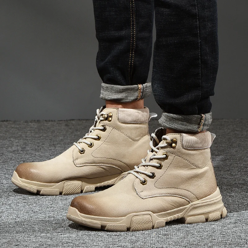 

Fashion Men Casual Shoes Mens Casual Boots Men Leather Shoes Zapatos Casuales Sneakers Black Man Sport Breathable Hot Sale Shoe