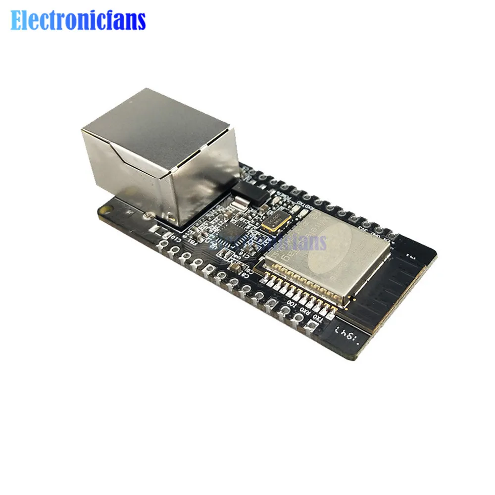 

WT32-ETH01 Встроенный последовательный Порты и разъёмы локальных сетей Bluetooth WI-FI MCU модуль ESP32 Беспроводной комбо шлюз зарядная Модульная плата