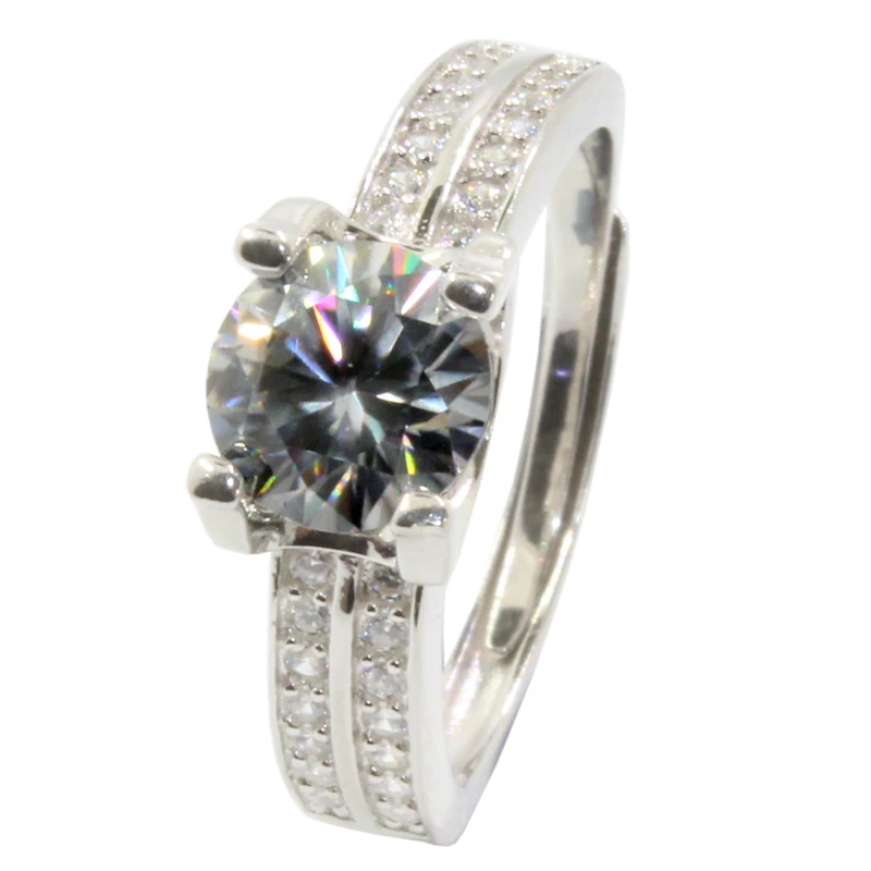 Ювелирные изделия CoLife серебряное обручальное кольцо Moissanite для женщин 2ct 3ct D Color VVS1