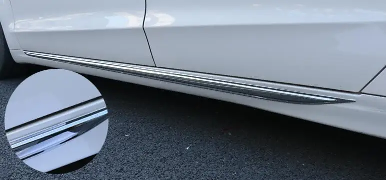 2X стальной корпус ниже двери боковая формовочная Накладка для Ford Fusion Mondeo 13 15|trim