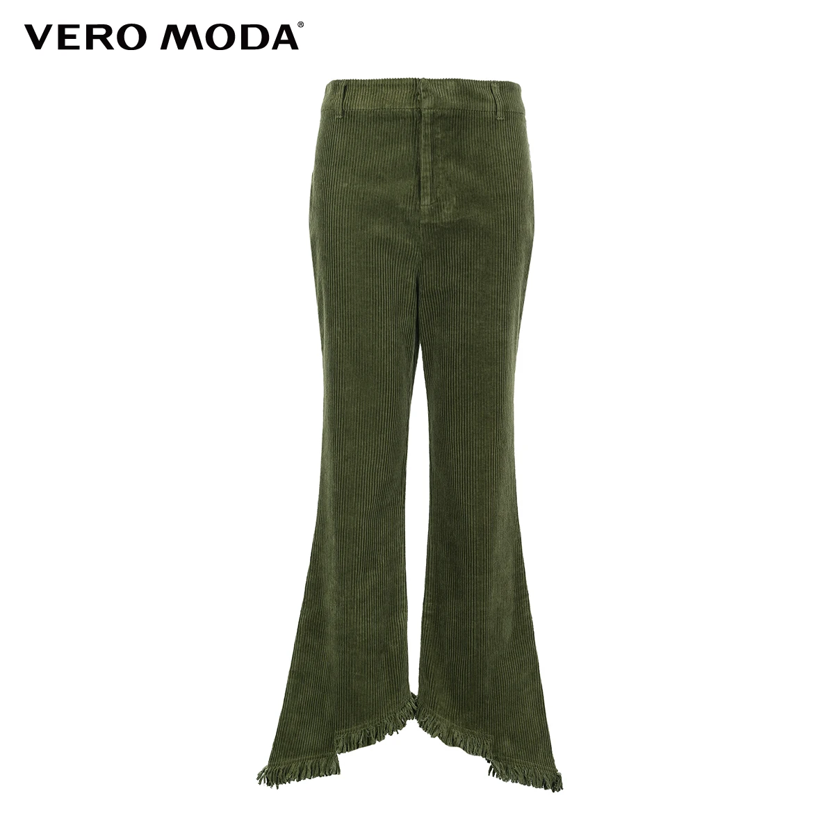 Vero Moda Новые поступления Национальный стиль необработанные манжеты Высокая талия повседневные укороченные брюки | 318450507