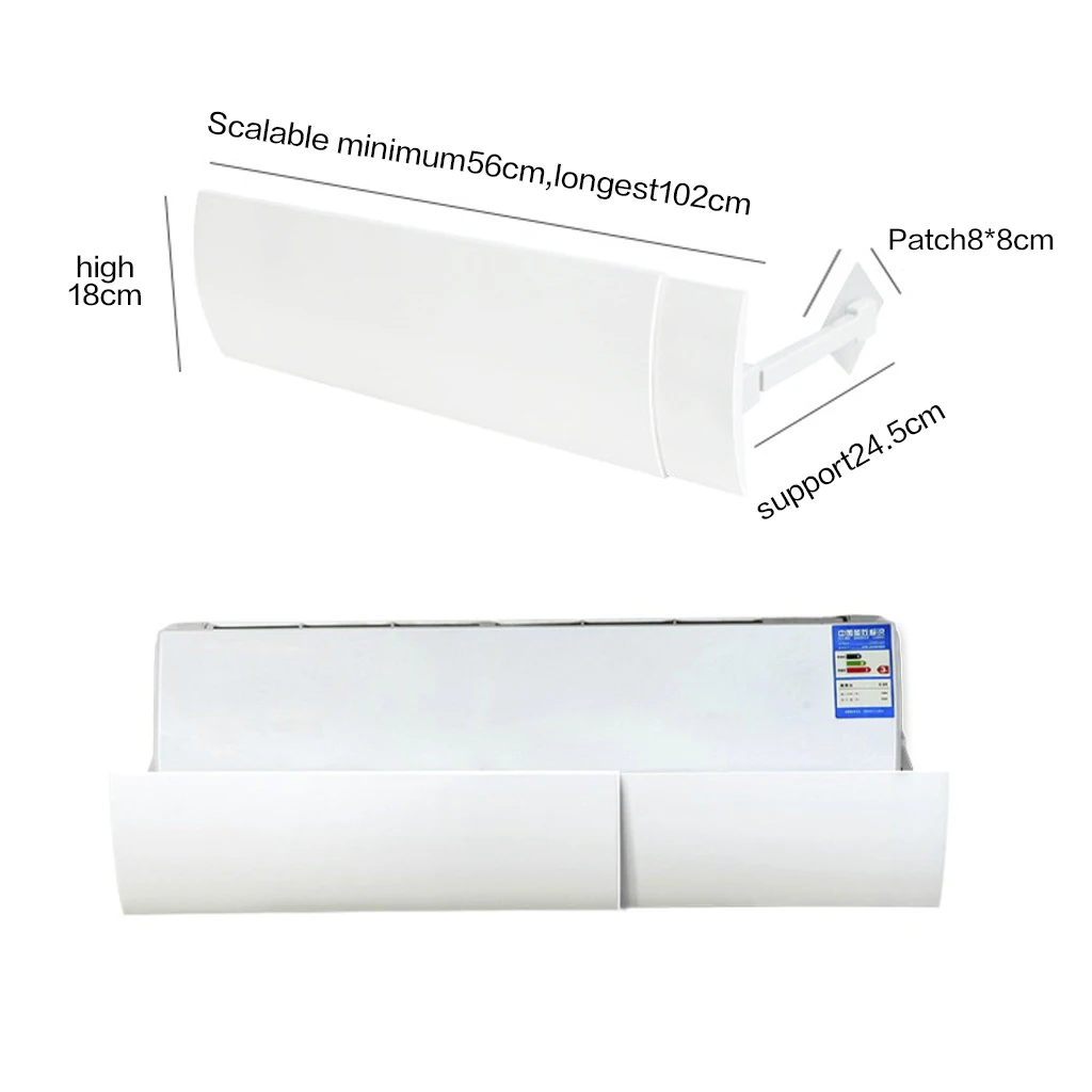 

Adjustable Air Conditioner Cover PVC Retractable Air Conditioning Wind Deflector Cold Air Conditioner Wind Deflector Baffle