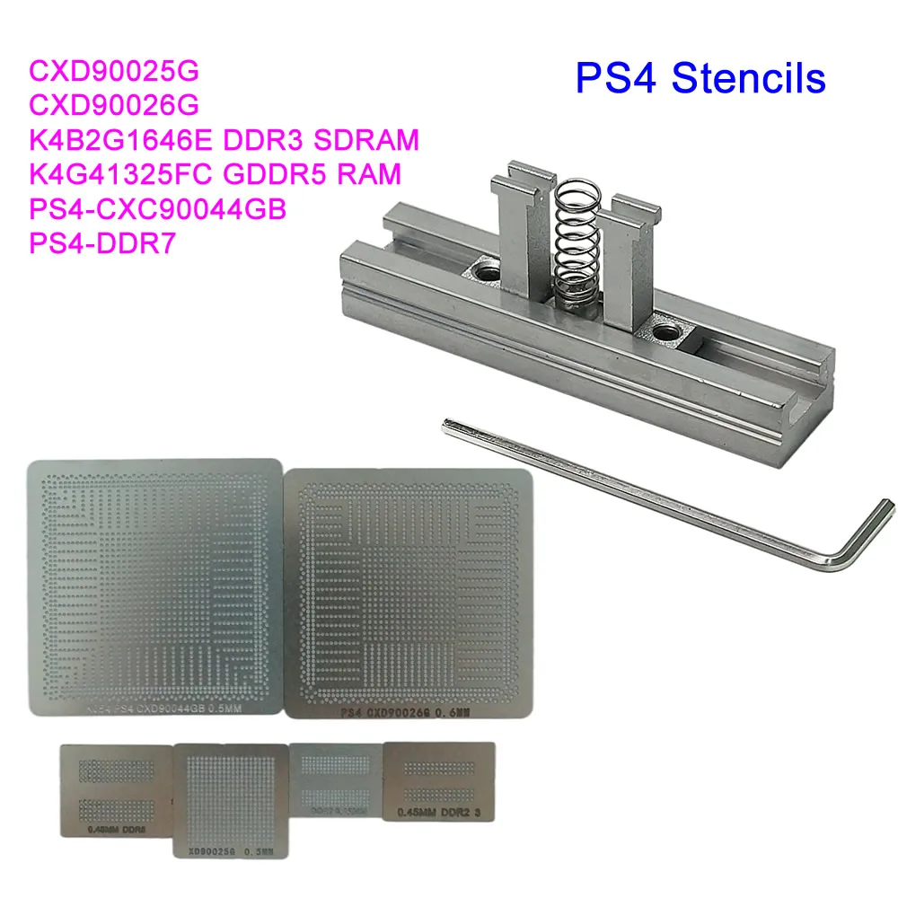 6pcs Direct Heat PS4 Stencil CXD90025G CXD90026G K4G41325FC GDDR5 RAM...