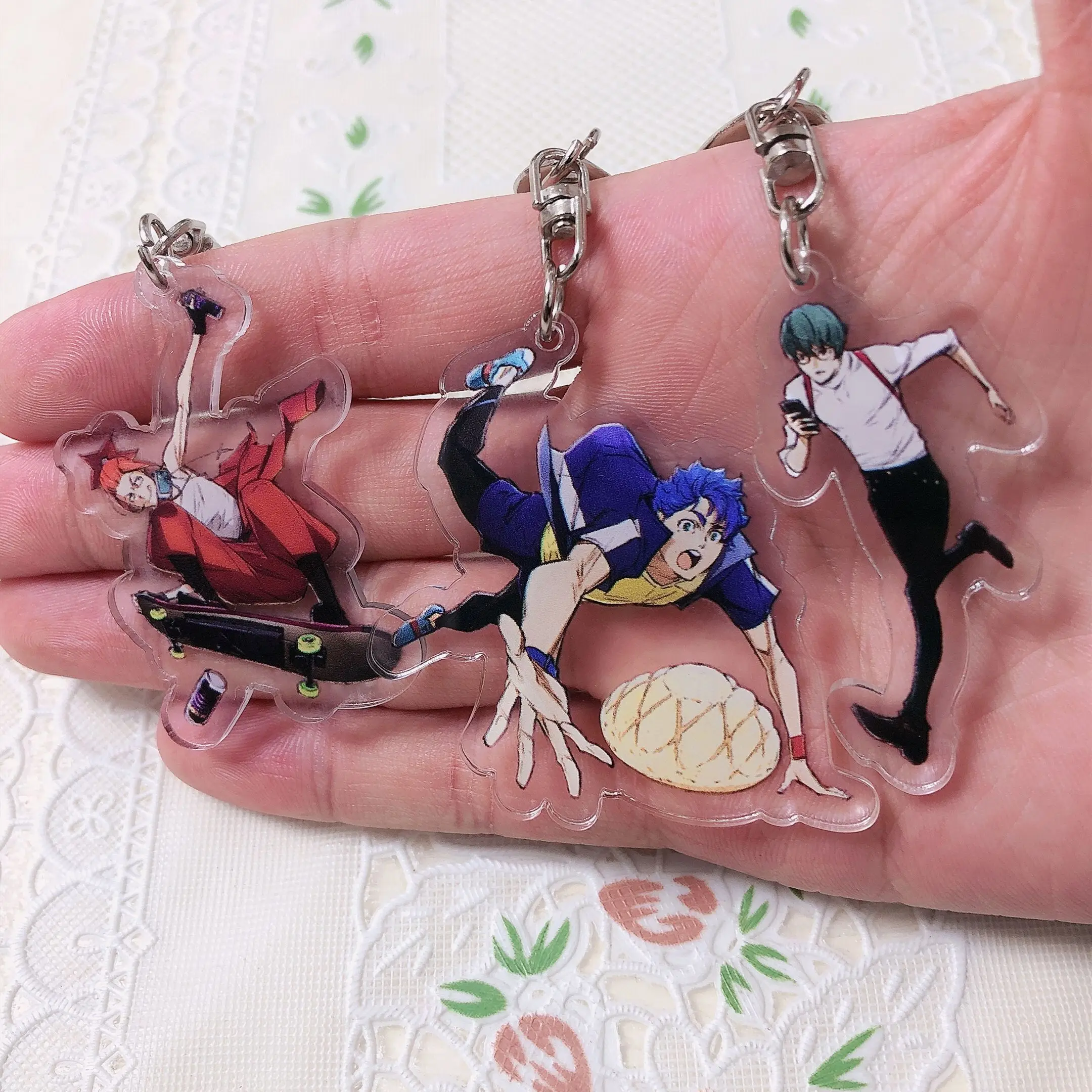 

Tokyo 24th Twenty Fourth Ward Key Chains Keychain Cosplay Acrylic Pendant Keyring Christmas Gift Prop