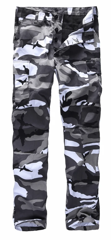City Camo Мужские военные армейские БДУ брюки рабочие повседневные камуфляжные модные брюки карго - Цвет: City Camo