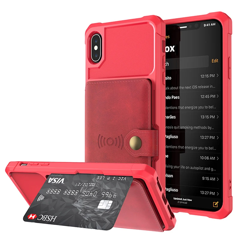 Роскошный чехол-кошелек из искусственной кожи для iPhone 7 8 6 plus XR чехол-книжка X XS 11 pro