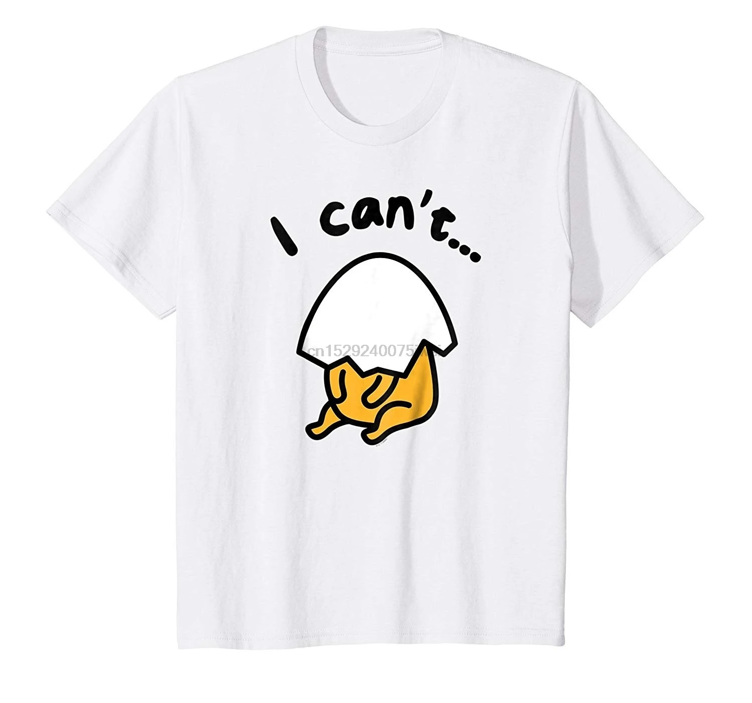 Футболка Gudetomo Lozy Egg I Con Not & amp|Мужские футболки| |