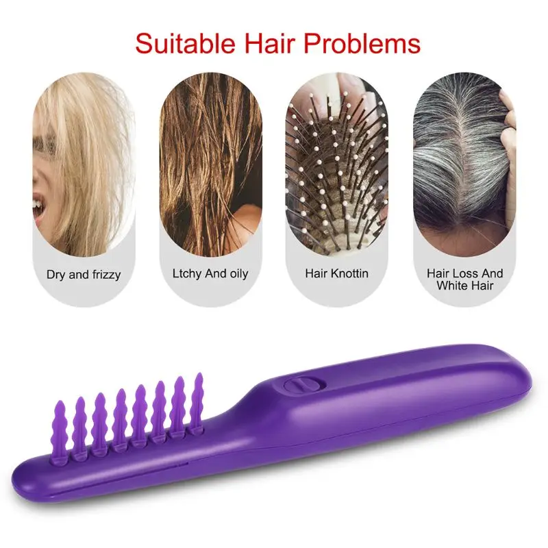 

Electric Detangling Brush Hair Curly Detangle Brush Scalp Massage Comb