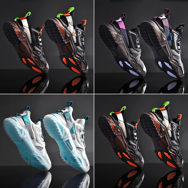 

2021 Fashion Trends Men's Designer Sneakers Translucent Thick Bottom Platform Shoes Breathable Casual Sports Running Shoes