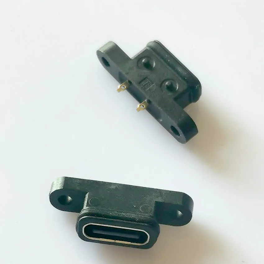 Разъем 1-10 USB 3.1 Type-C 2Pin 2 сварочный провод женский водонепроницаемый гнездо с