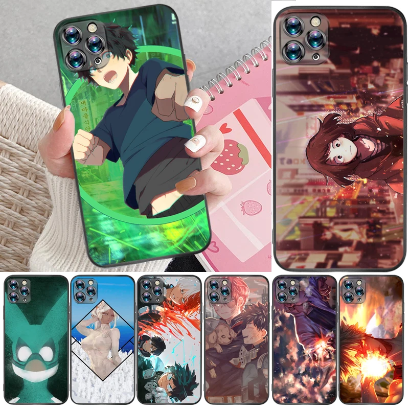 

My Hero Academia Tomura Boku Bakugou Katsuki Dabi Shigaraki Todoroki Shouto Phone Case For iPhone X XR XS MAX Carcasa Funda