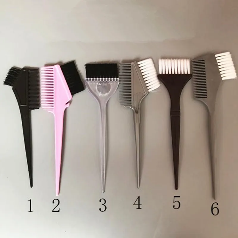 

1 Pc Hair Dye Comb Home DIY Essential Tool Hairdressing Baking Oil Comb with Brush Dyeing Coloring