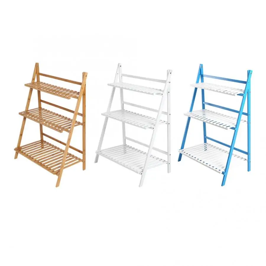 Стеллаж для цветочных горшков многослойная Складная подставка хранения цветов